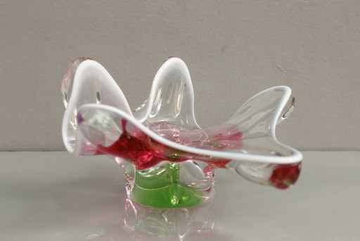 Böhmische Glasschale Von Josef Hospodka Für Sklarny Chribska