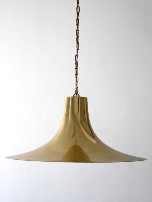 Lampe pendante scandinave en laiton des années 1960/70