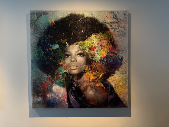 Image 1 of Karin Vermeer Diana Ross und Jimi Hendrix Gemischte Medien