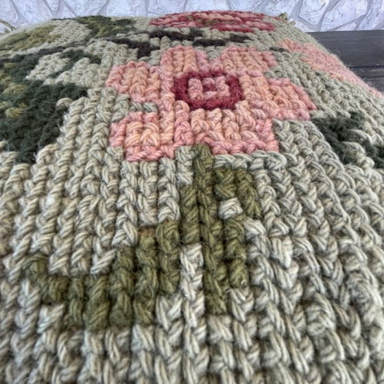 Antica Fodera per Cuscino Tradizionale Portoghese Arraiolos in Legno – Cuscini, Wool (photo 6 of 10)