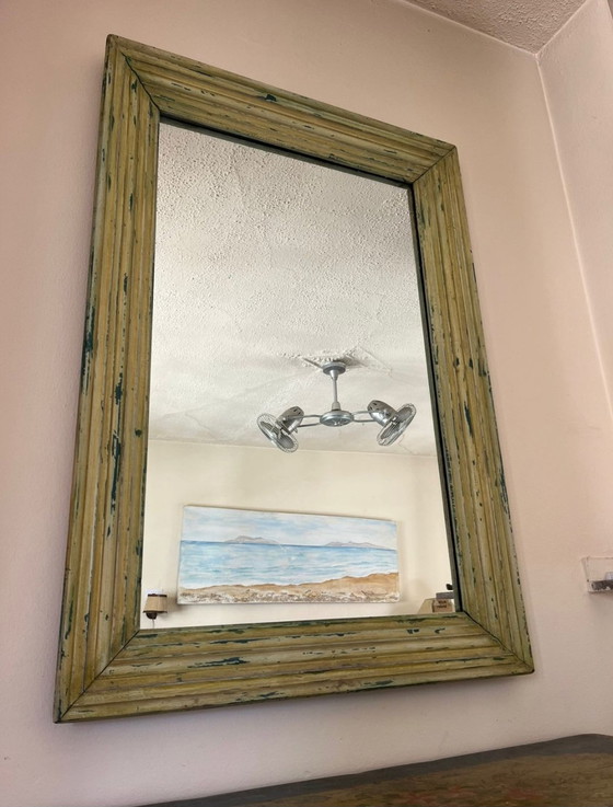 Image 1 of Specchio da parete antico brasiliano - Verde Antigo