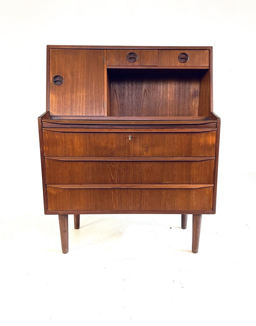 Vintage Teak Danish Secretaire '60s