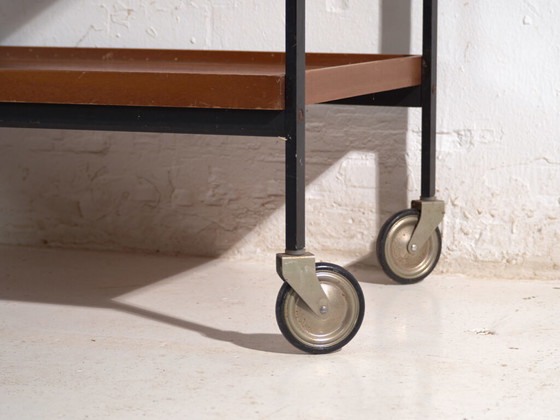 Carrito de servicio antiguo OPAL – Alemania, circa 1960 – Carritos de bar, Wood, polished steel (photo 40 of 40)