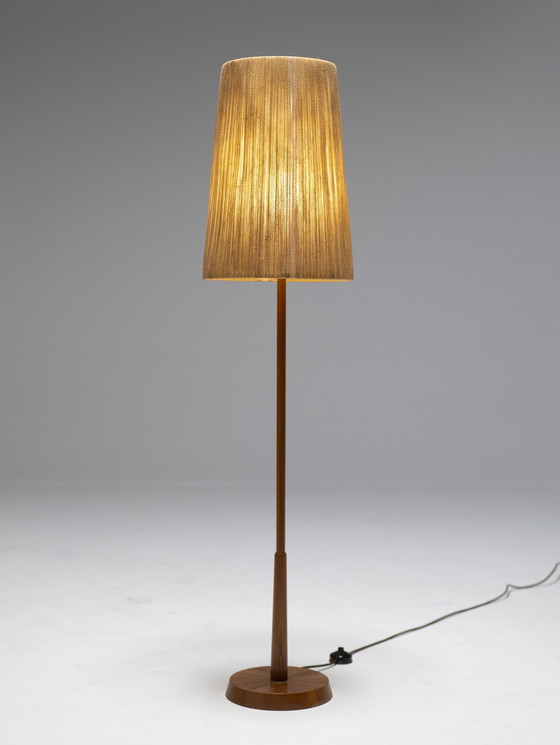 Image 1 of Wooden Floor Lamp by Temde, West Germany, 1960s