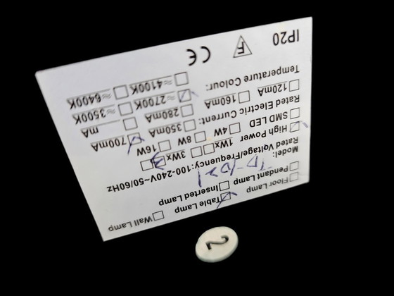 Image 1 of Flamingo LED - Valaisin Gronlund - lampada da tavolo - TD-1021 - Finlandia - 2016