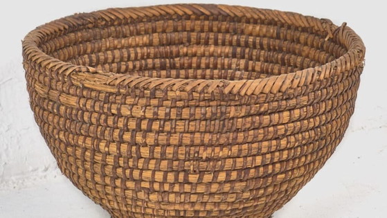 Cesta de mimbre antigua (c.1930) – Objetos decorativos, Wicker (photo 3 of 9)