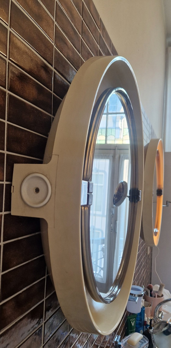 Image 1 of Vintage Cradle Mirror Set With Lights