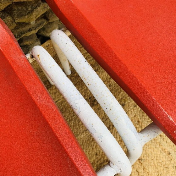 Image 1 of Set of 4 red europa chairs