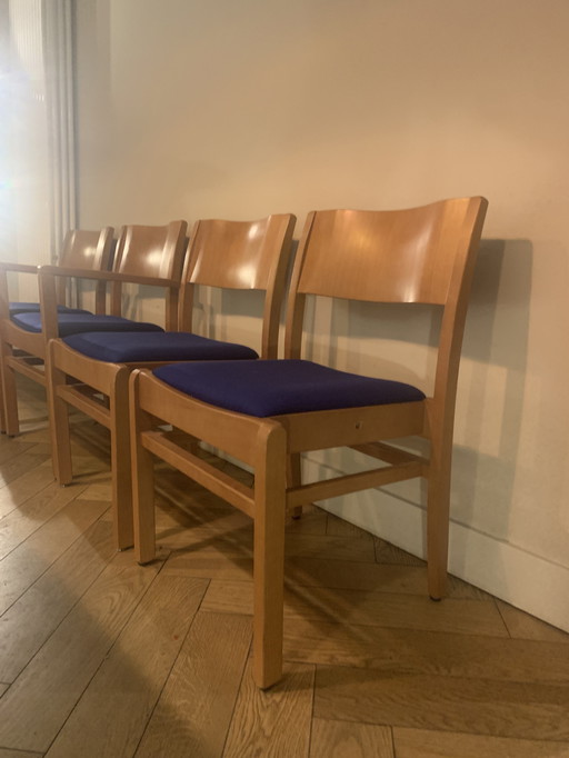 4x mid-century dining chairs