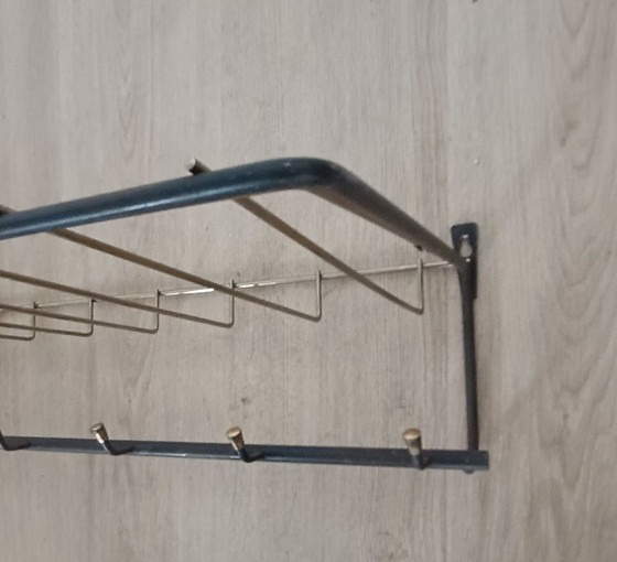Distinctive Fifties Coat Rack – Metal, Brass (photo 9 of 10)