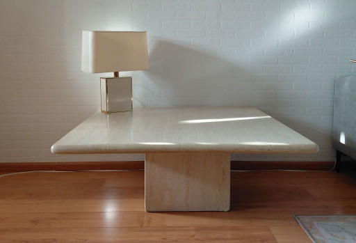 Mesa de centro de travertino