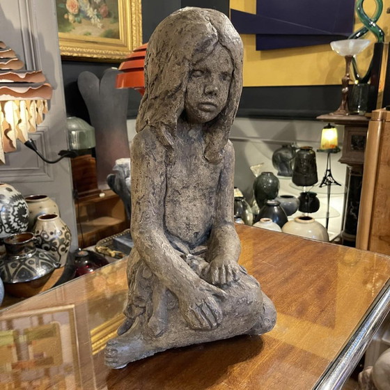 Fille en grès dans le style d'Elie van Damme pour Amphora, années 1970 – Sculptures, Ceramic, Art Deco (photo 13 of 13)