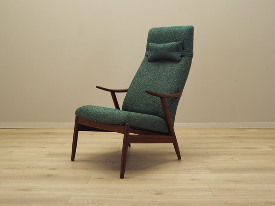 Image 1 of Grüner Melange-Sessel, dänisches Design, 1970er Jahre, Produktion: Dänemark