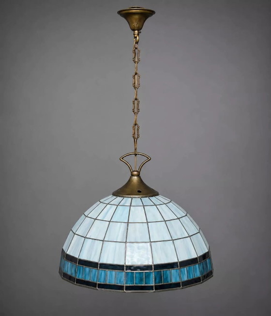 Lampada a sospensione in stile Tiffany. – Lampadari, Crystal, Glass, Art Nouveau (photo 6 of 6)