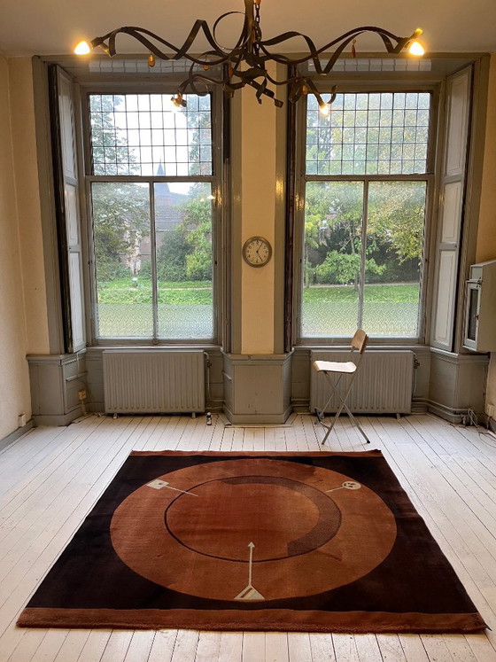 Tapis Christian Duc 'Moins c'est plus', Christian Duc, Frans ontwerper, Laine, Marron, Abstract (photo 2 sur 6)