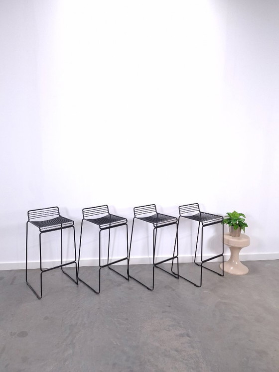 Set of 4 x Black HAY Barstool, Hee Welling – Metal (photo 2 of 18)