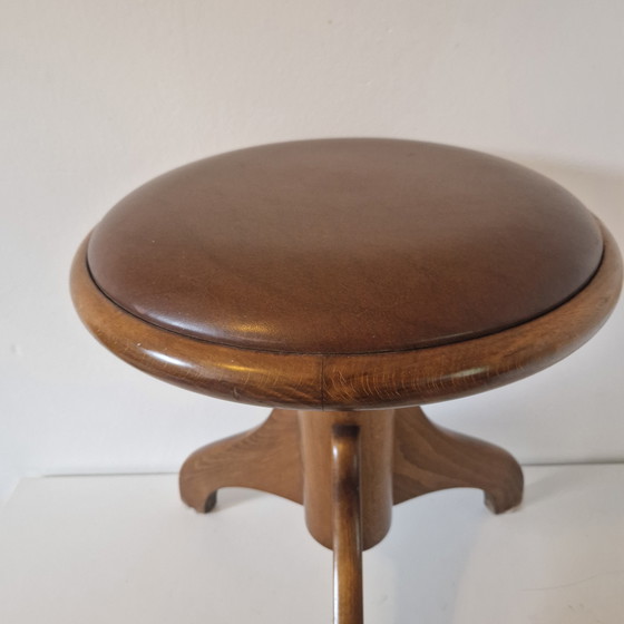 Image 1 of Vintage Piano Stool Swivel Stool Classic Piano Stool