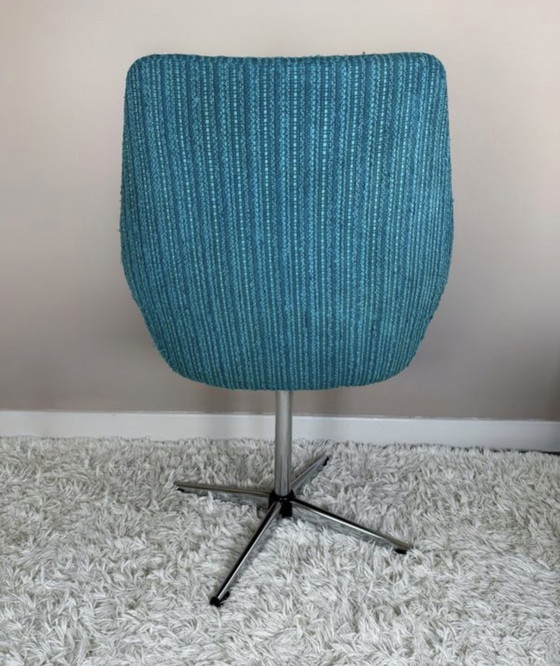Image 1 of Silla giratoria Knoll 70s rizos de lana