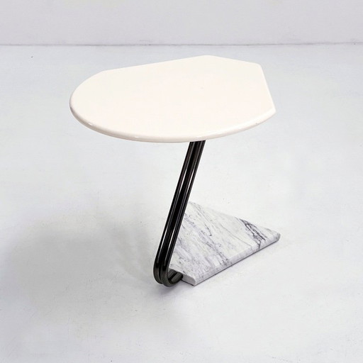 Table d'appoint La Palma avec base en marbre, années 1980