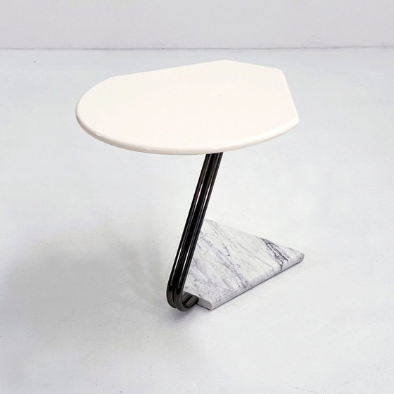 Image 1 of La Palma Side Table with Marble Base, 1980s