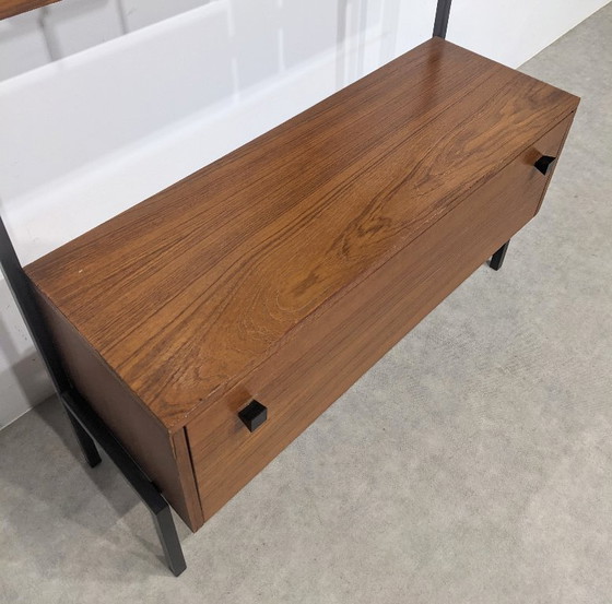 Image 1 of Perchero de mediados de siglo con espejo