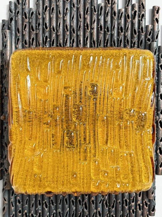 Image 1 of Brutalistische Wandleuchte/Wandlampe Marcello Fantoni, Italien, 1970er Jahre