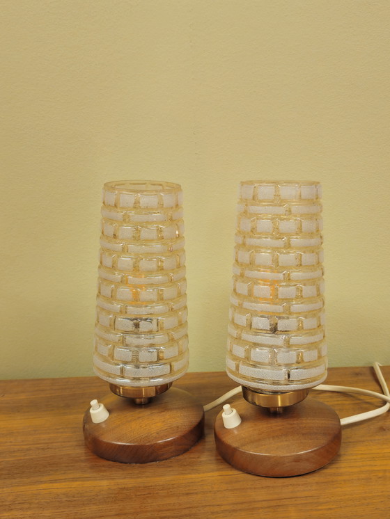 Image 1 of Lampes de chevet vintage - Lot de 2 lampes de table