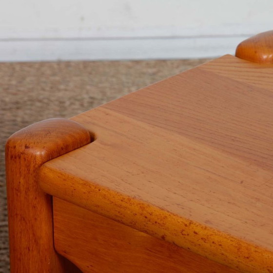 Image 1 of Pair of solid elm bedside tables dating from the 1980s