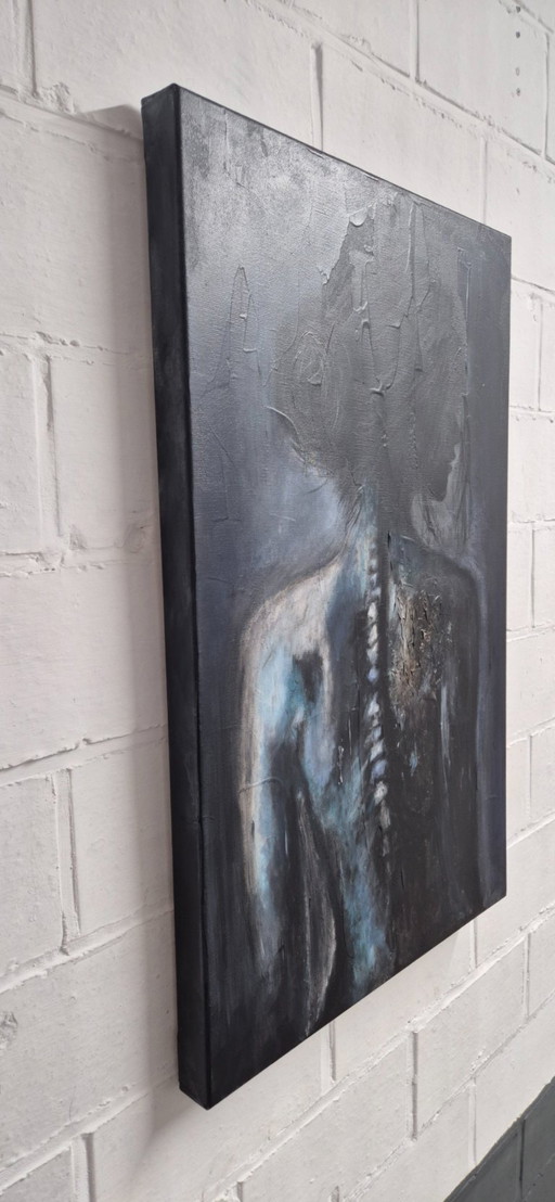 Tenuti insieme - Acrilico su tela - – kunst, Canvas