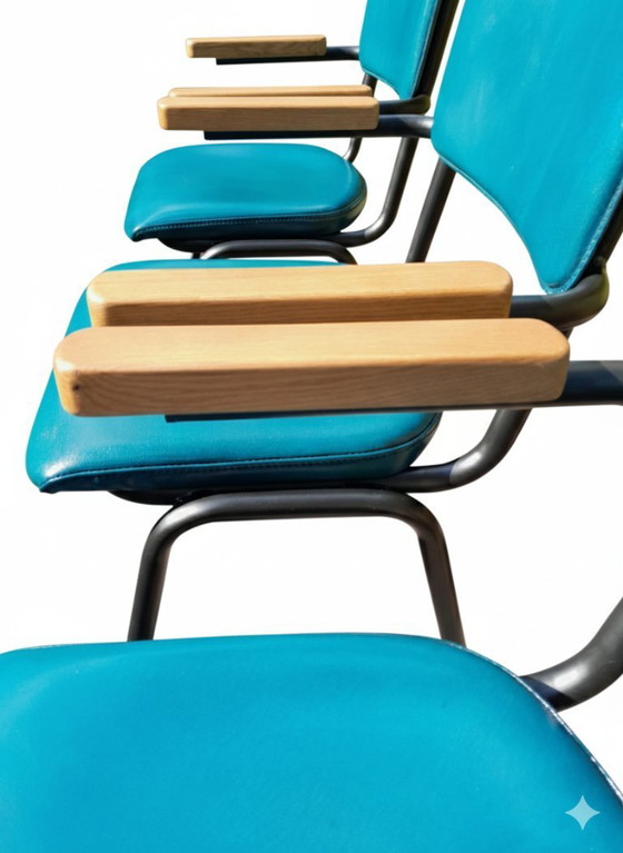 Image 1 of 4x Goossens Chaplin Eetkamerstoelen