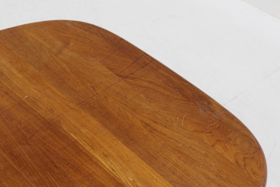 Tavolo da pranzo ovale allungabile vintage danese Dyrlund Teak Massiccio – Tavoli da pranzo, Wood (photo 3 of 9)