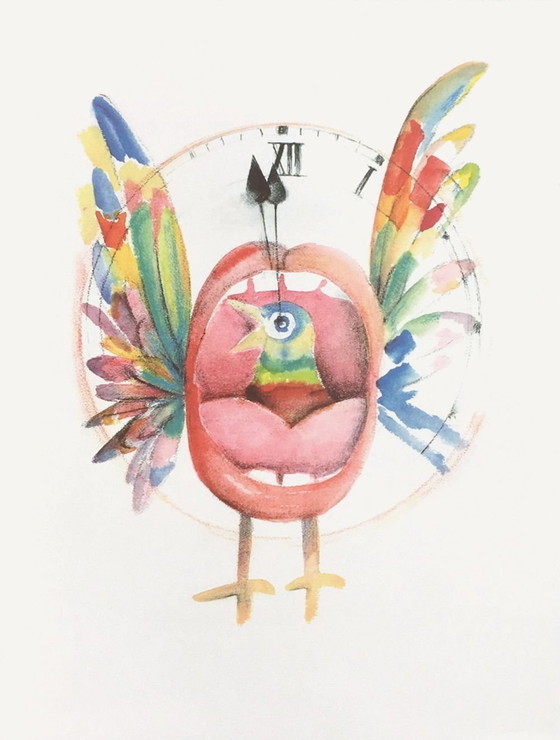 Image 1 of André FRANÇOIS Die silberne Stimme, Siebdruck, 1995