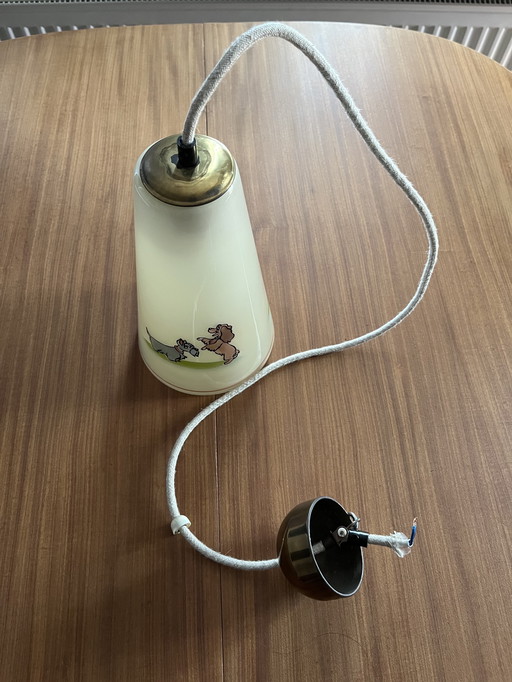 Lampe pendante personnages Disney Lady et Tramp