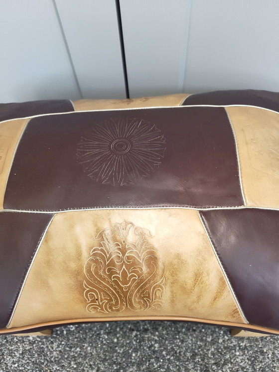 Tabouret vintage Camel – Leather, Metal (photo 3 of 11)