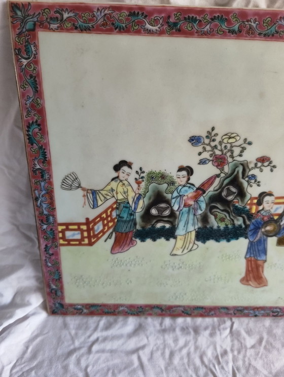 Chinesische Porzellanfliese – Wanddekoration (photo 2 of 7)