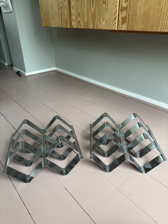 Image 1 of Portabottiglie in acciaio inox per 6 bottiglie