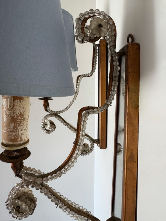 Image 1 of Vintage shabby chic wall sconces