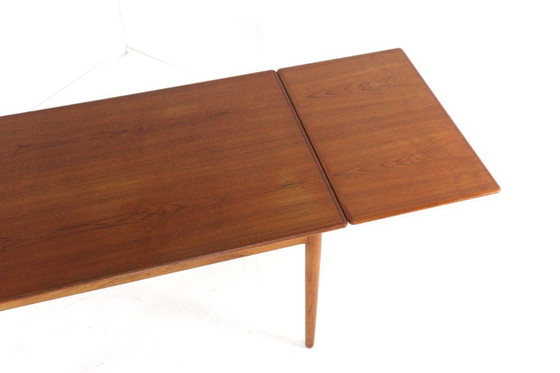 Image 1 of Rectangular extendable dining table 'Flovt' vintage Danish design