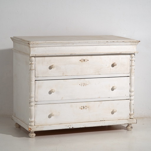 Cassettiera bianca antica (c.1900) #18