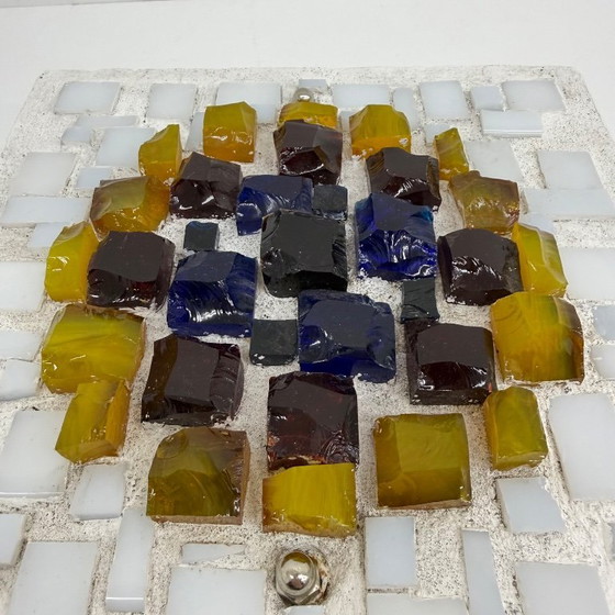 Image 1 of Brutalistische Wandleuchte aus Glas und Harz, 1970er Jahre, Deutschland