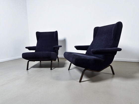 Image 1 of 2 x poltrona Ligne Roset Archi blu scuro