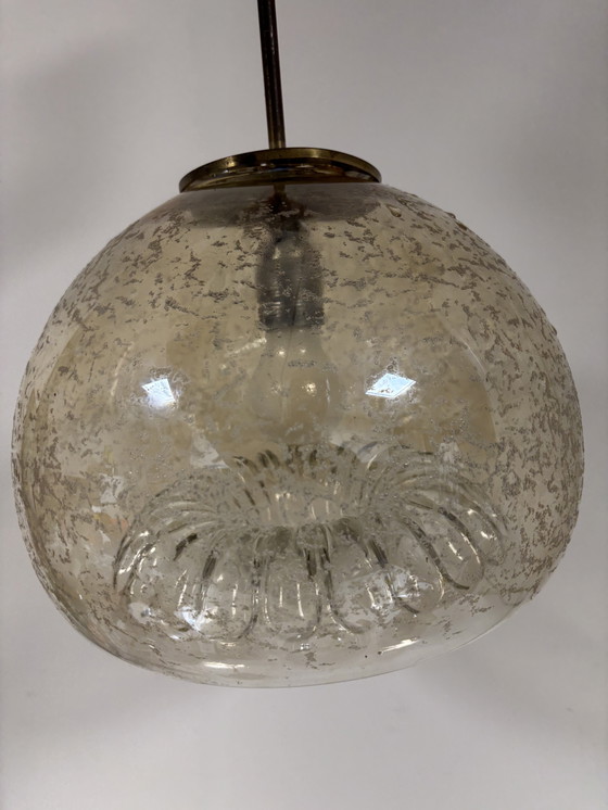 Image 1 of Rare suspension vintage – Glashütte, Limbourg, avec un magnifique effet bulles/glace
