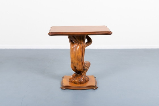 Image 1 of Table d'appoint sculpturale de design italien des années 1970