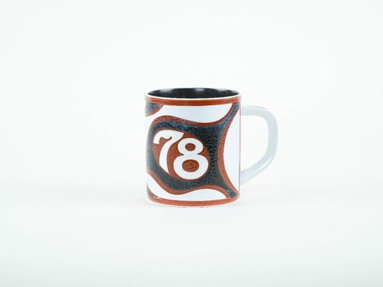 Image 1 of Tazza in ceramica, design danese, 1978, designer: Bo Kristiansen, produttore: Royal Copenhagen