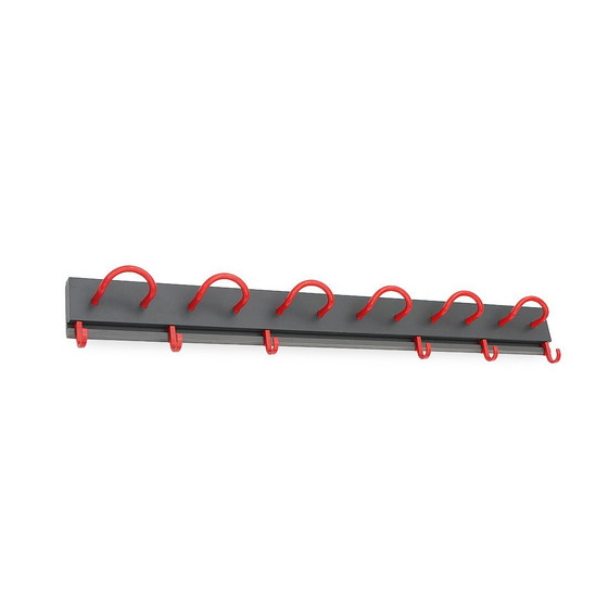 Image 1 of Black and red coat stand by Anna Castelli for Kartell, 1970s