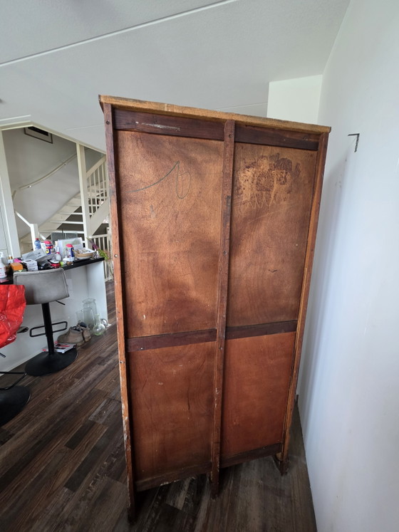 Antiker Eichenholz Doppel-Rollladenschrank / Notar-Archivschrank (Ca. 1930er/50er Jahre) (photo 5 of 8)