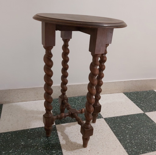 Antique oak side table 1900 Jacobean style