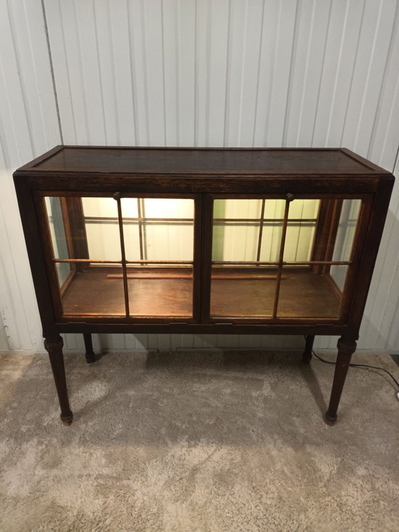 Vitrine/meuble à thé antique, Bois, Verre, Marron (photo 4 sur 15)