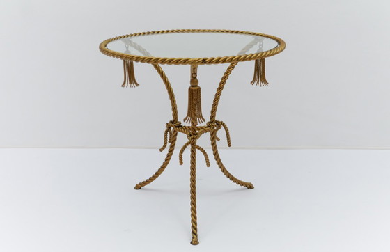 Image 1 of Table basse florentine en métal torsadé, Italie, années 1970