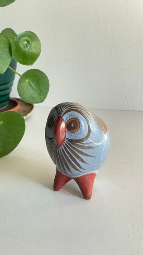 Vintage HANDCRAFTED Ceramic OWL – MEX JP, Decorative Objects (photo 11 of 35)